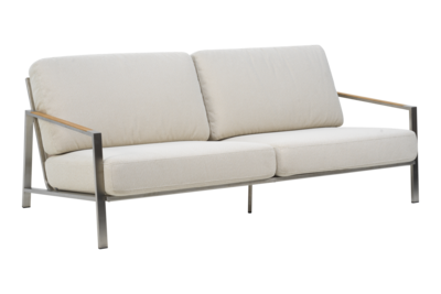Naos 2,5-sits soffa Stainless Steel/Dot Beige