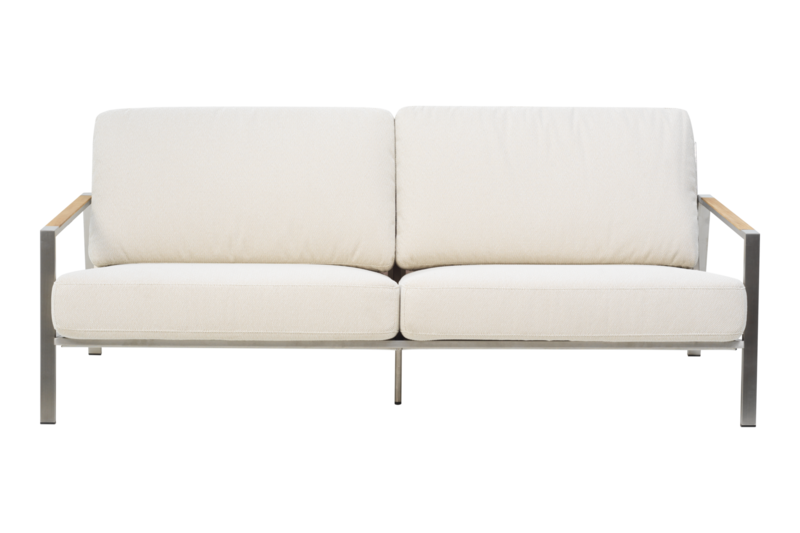 Naos 2,5-sits soffa Stainless Steel/Dot Beige