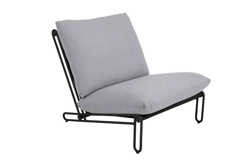 Blixt loungefåtölj Svart/Sky Grey