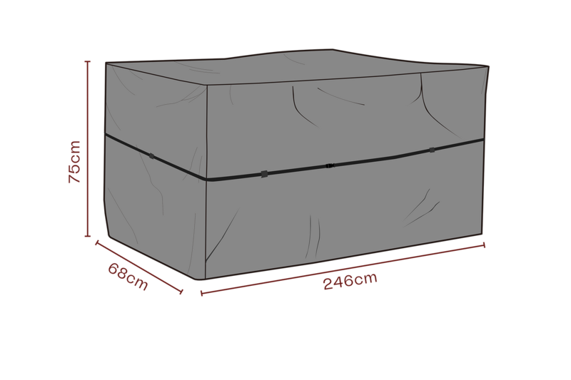 Möbelskydd utekök Svart