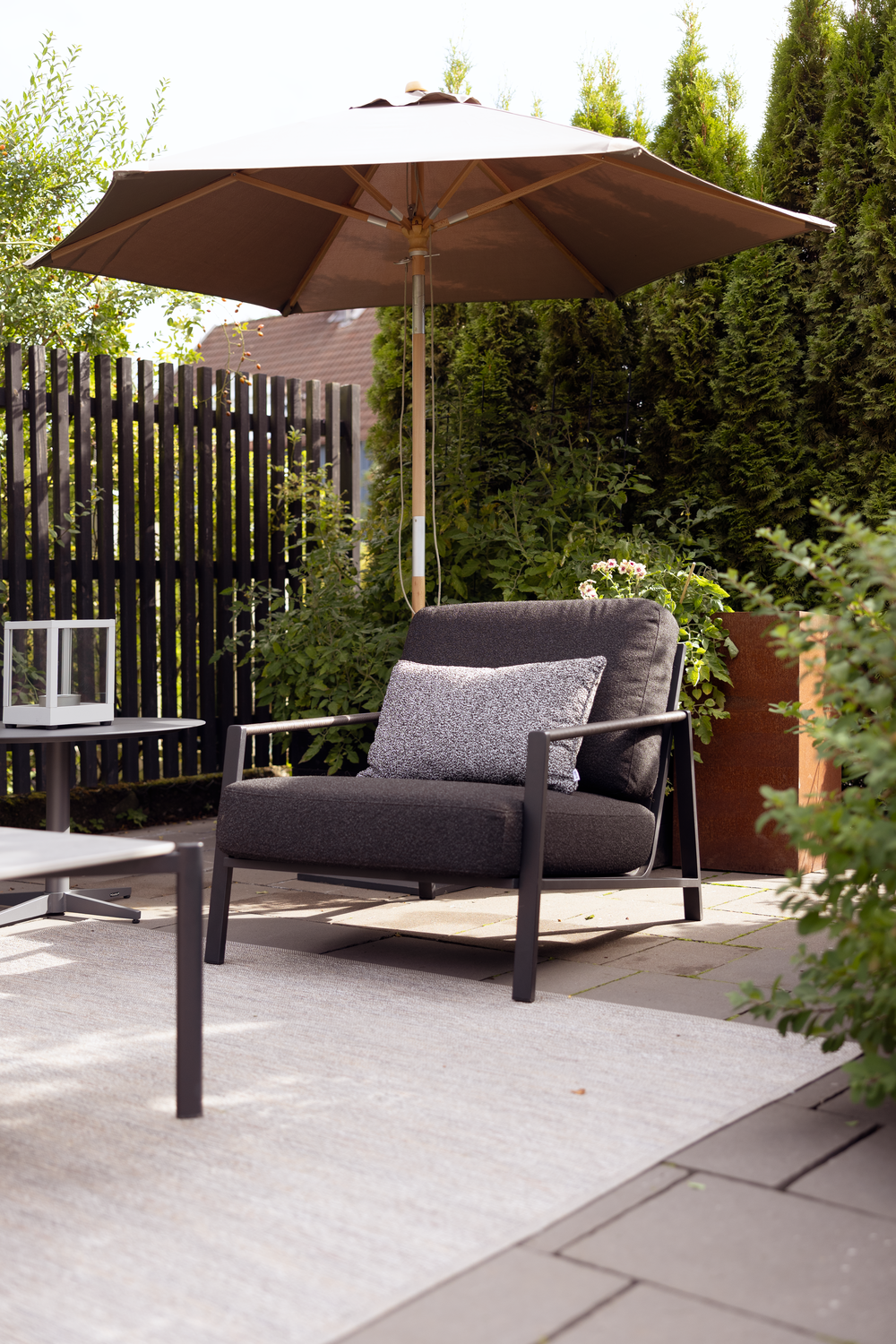 Lyra fåtölj Svart/Teddy Black