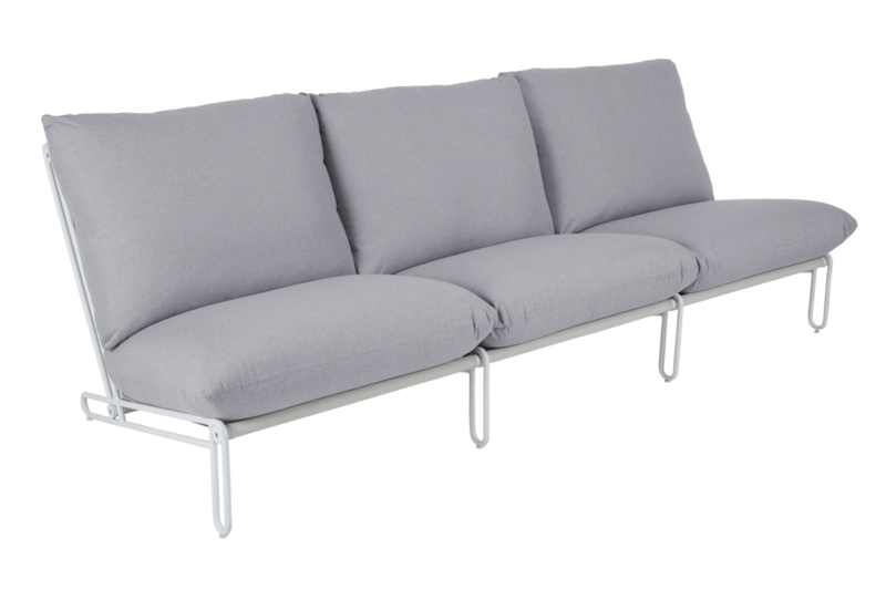 Blixt sittdel Vit/Sky grey