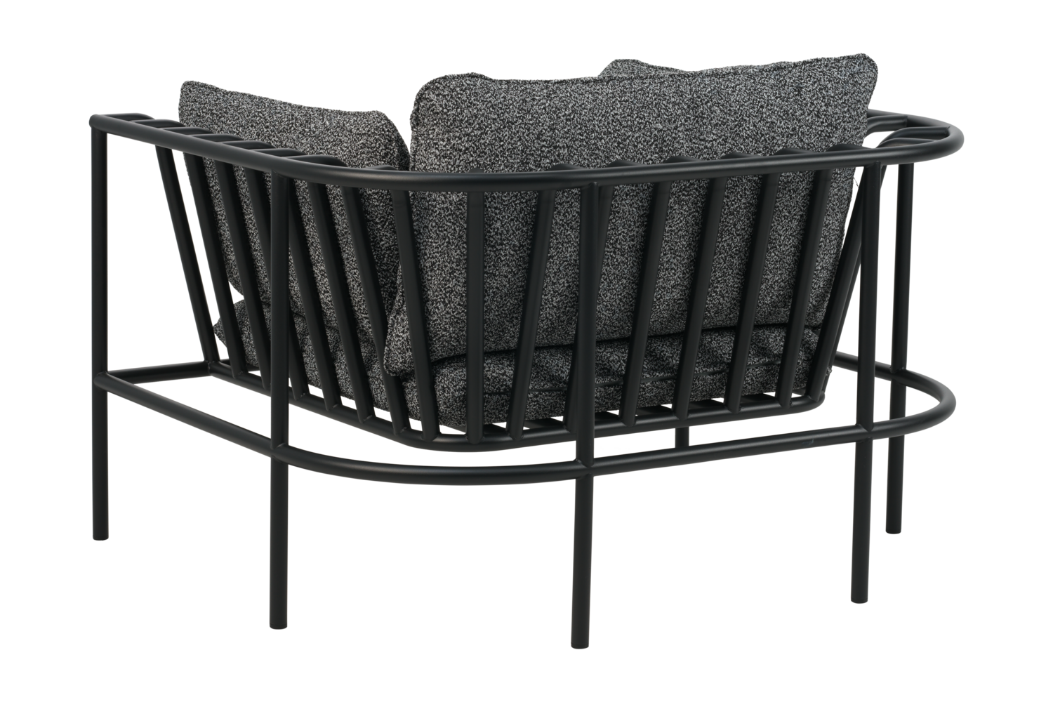 Collier fåtölj Svart/Teddy Ant