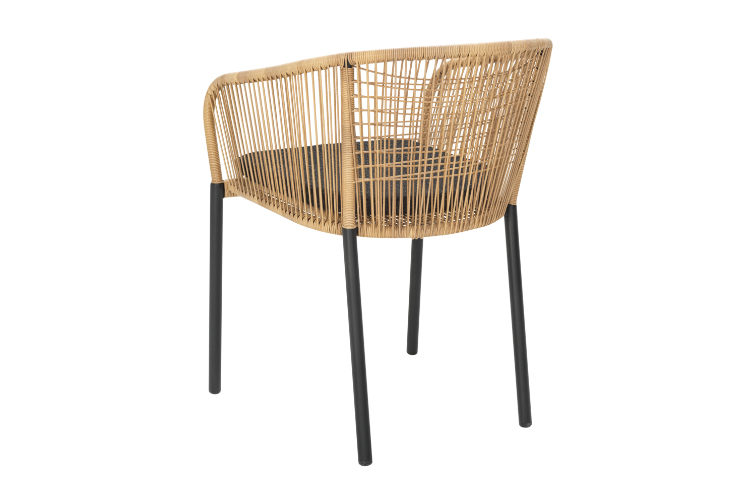 Delta karmstol Svart/Teddy Black