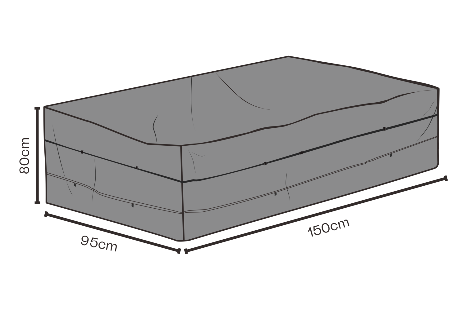 Möbelskydd matgrupp Svart - Andas