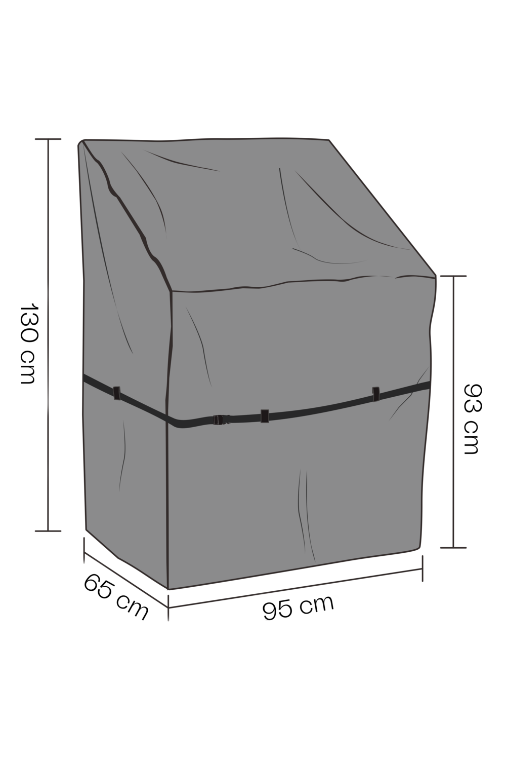 Möbelskydd utekök Svart - Andas