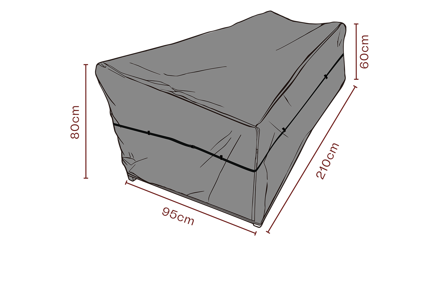 Möbelskydd soffa Svart - Andas