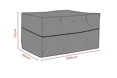 Möbelskydd utekök Svart