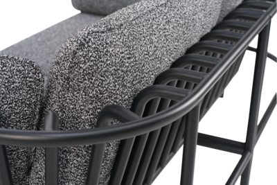 Collier fåtölj Svart/Teddy Ant