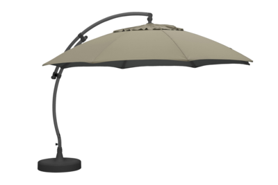 Easy Sun frihängande parasoll Antracit/beige
