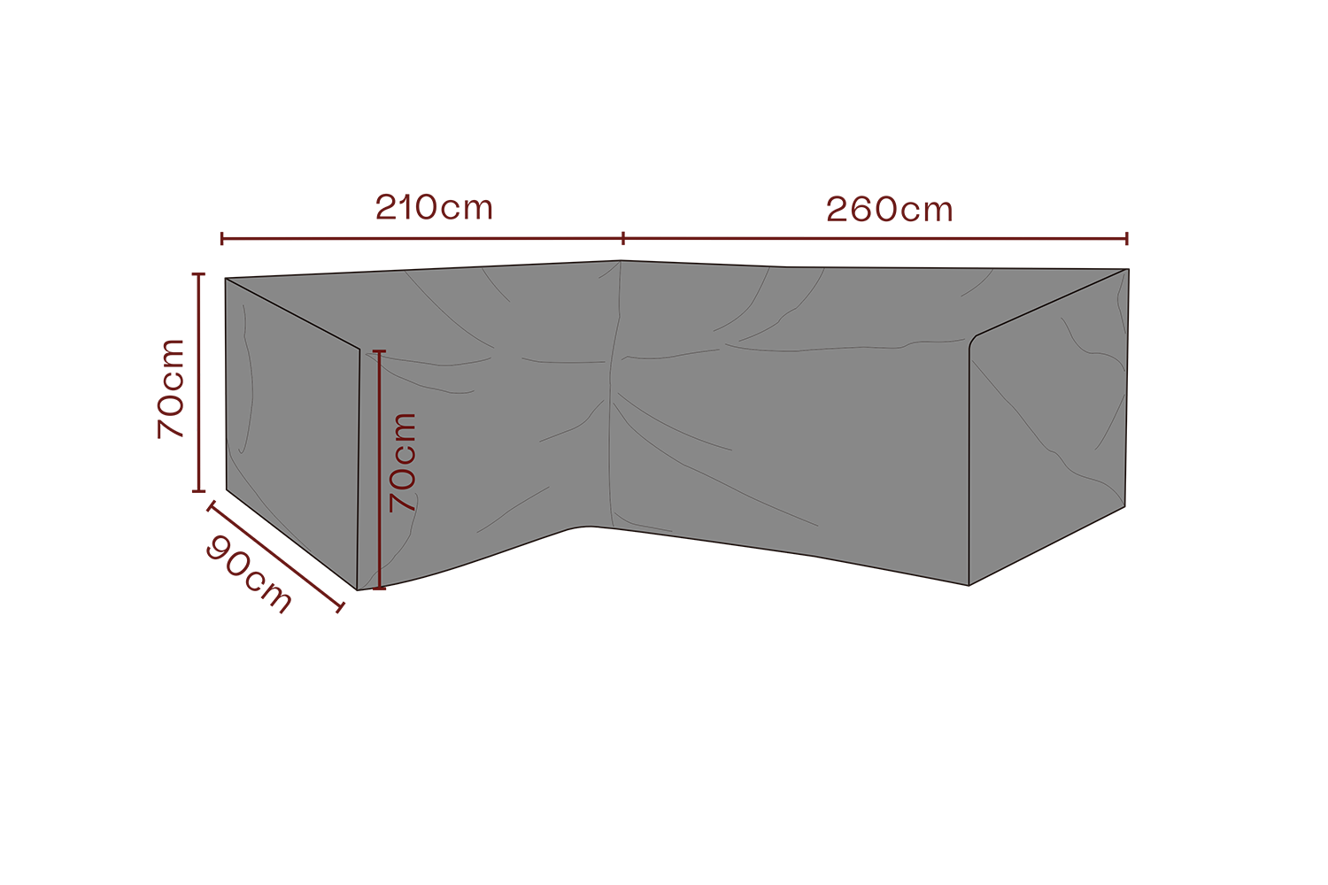 Möbelskydd hörnsoffa Svart - Andas