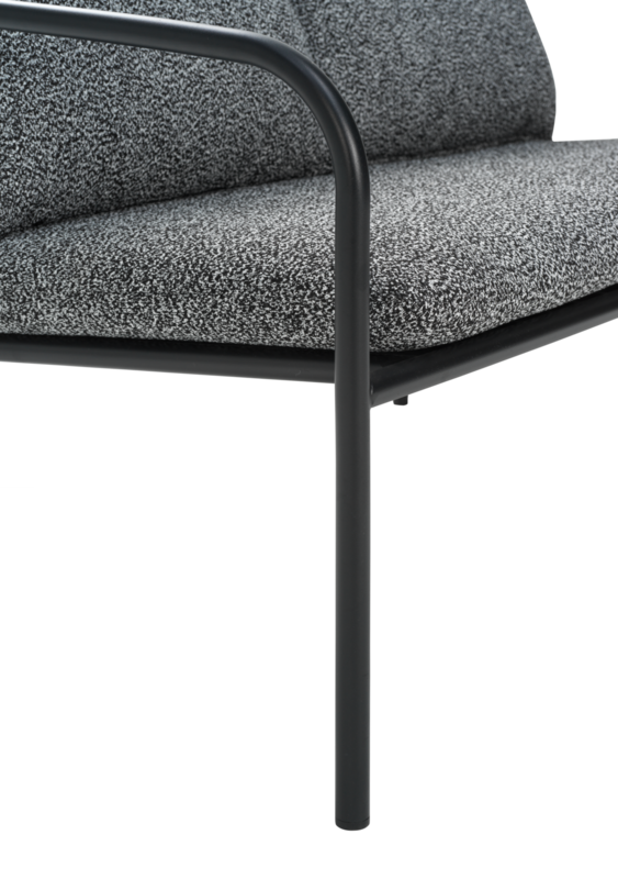 Bendt 2-sitssoffa Svart/Teddy Ant