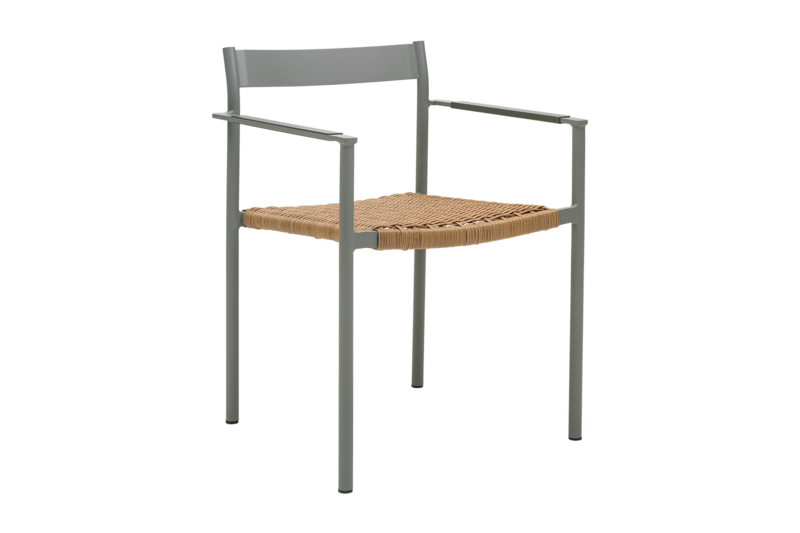 DK matstol Dusty Green/Natur