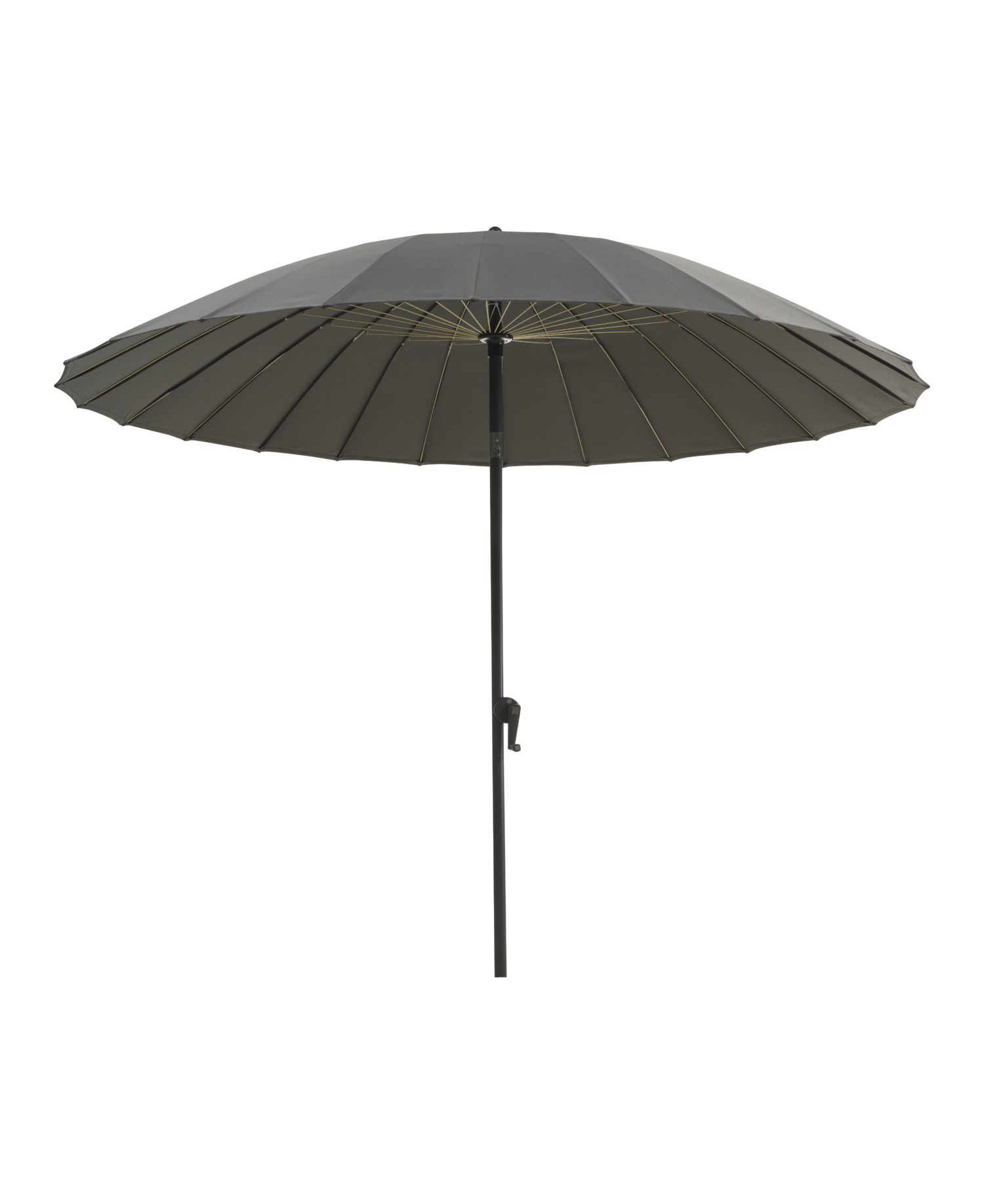 Shanghai parasoll Aluminium/Grå/Lemon