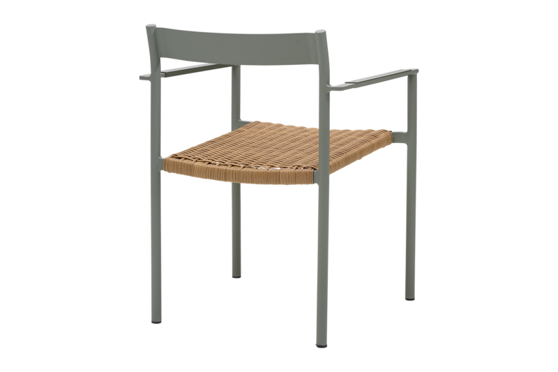 DK matstol Dusty Green/Natur
