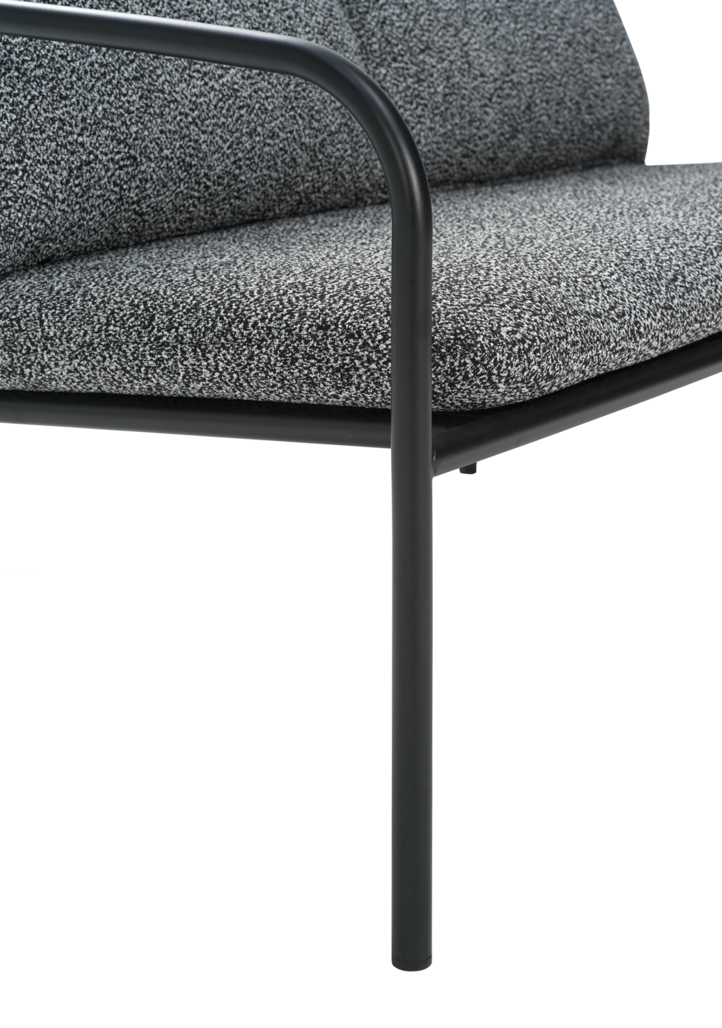 Bendt 2-sitssoffa Svart/Teddy Ant