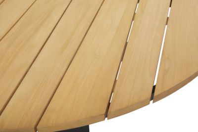 Laurion matbord Svart/Natur trä