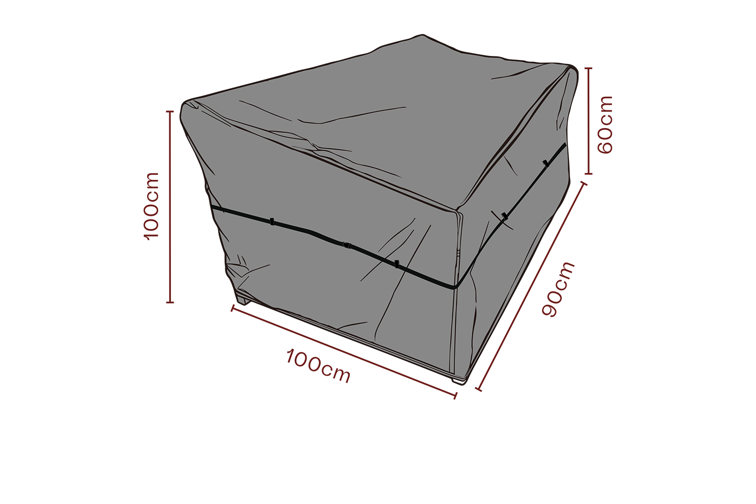 Möbelskydd fåtölj Svart - Andas