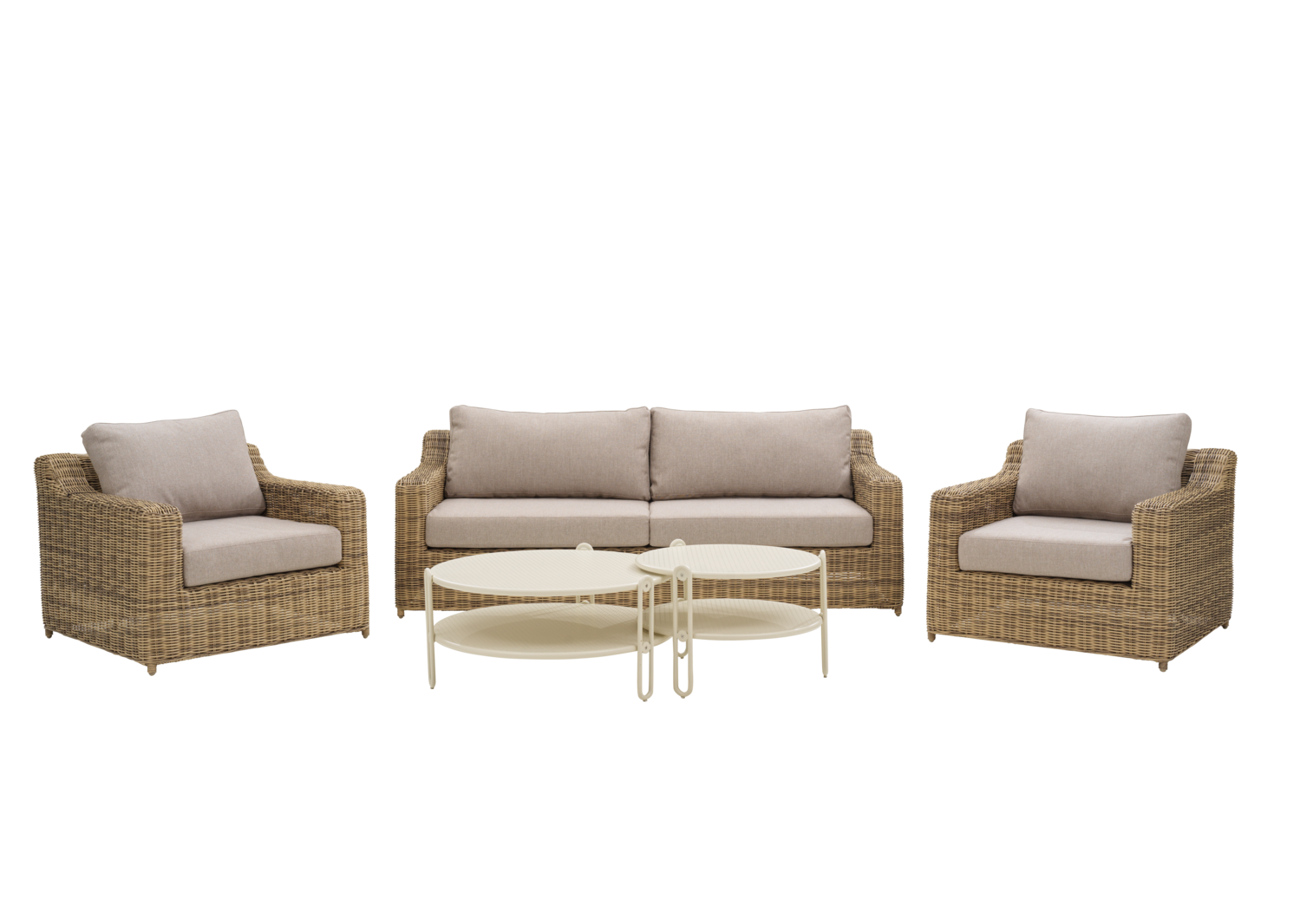 Glendon fåtölj Rustic/Beige