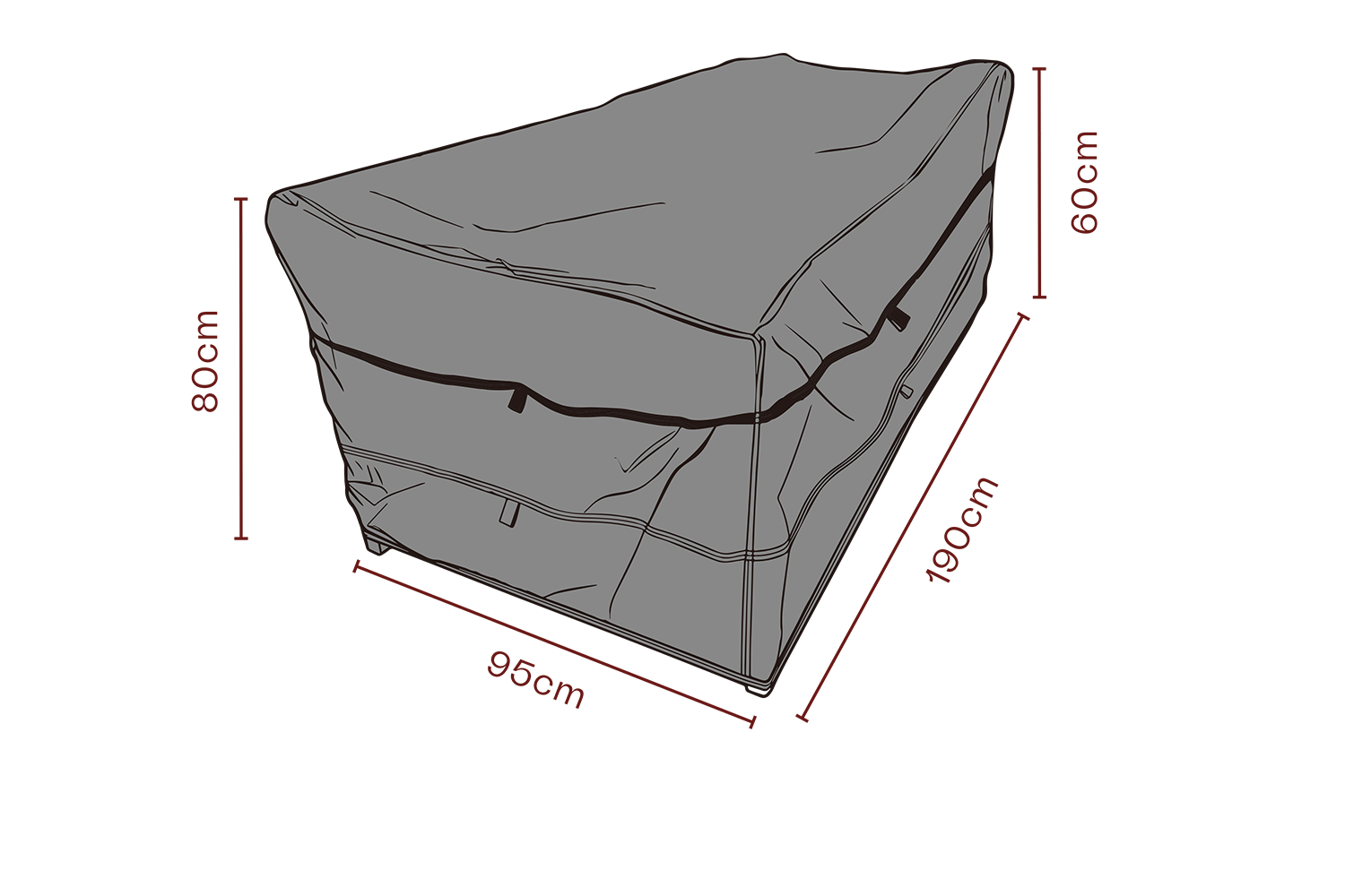 Möbelskydd soffa Svart - Andas