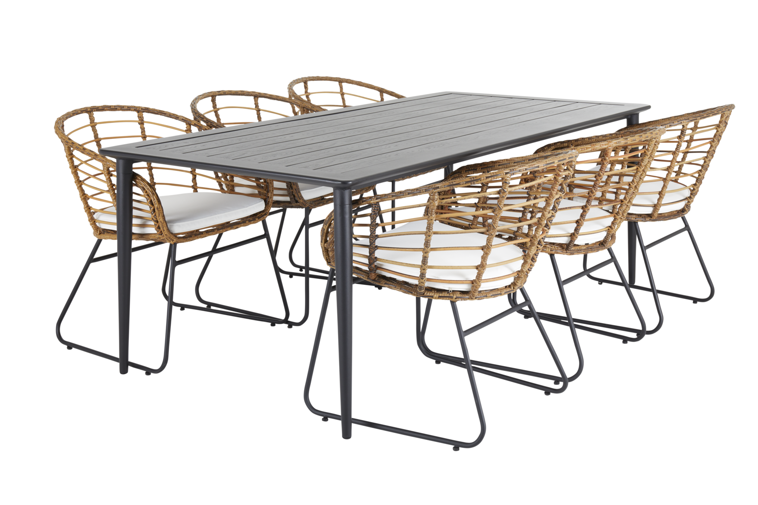 Covelo matstol Natur/vit