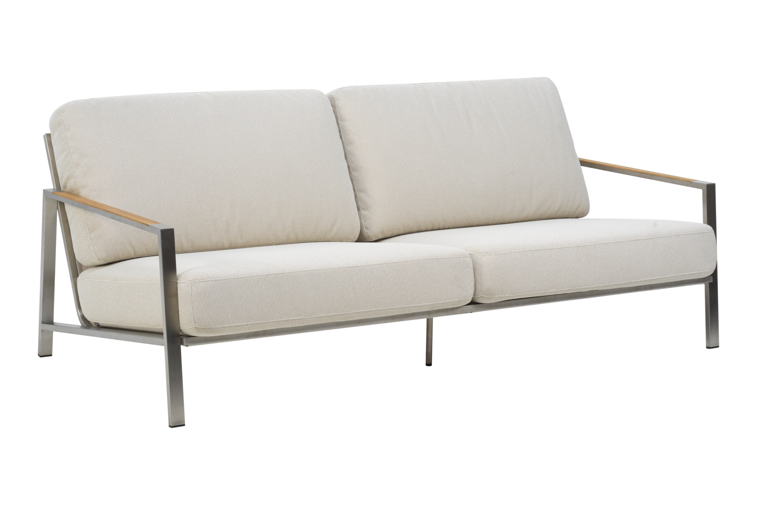 Naos 2,5-sits soffa Stainless Steel/Dot Beige