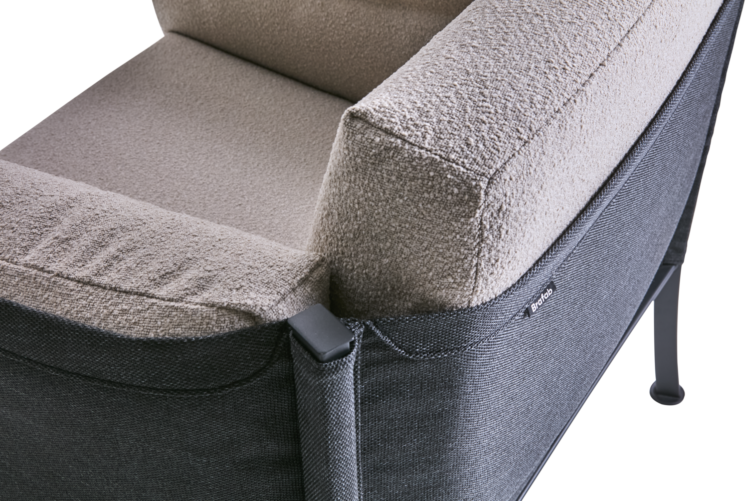 Delux fåtölj Black/Teddy Beige