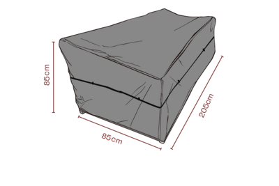 Möbelskydd soffa Svart