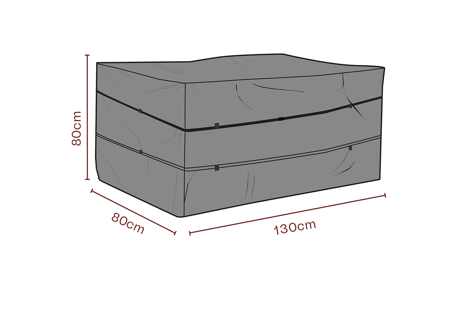 Möbelskydd dynbox Svart - Vattentät