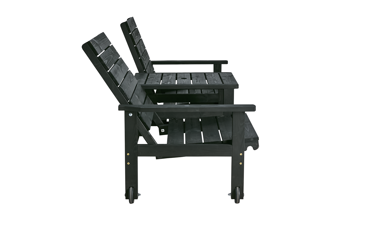 Du & Ja 2-sitssoffa Svart