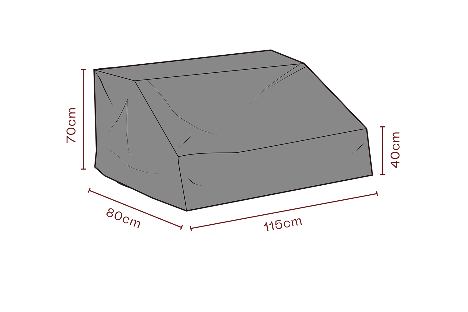 Möbelskydd mittdel Svart - Andas