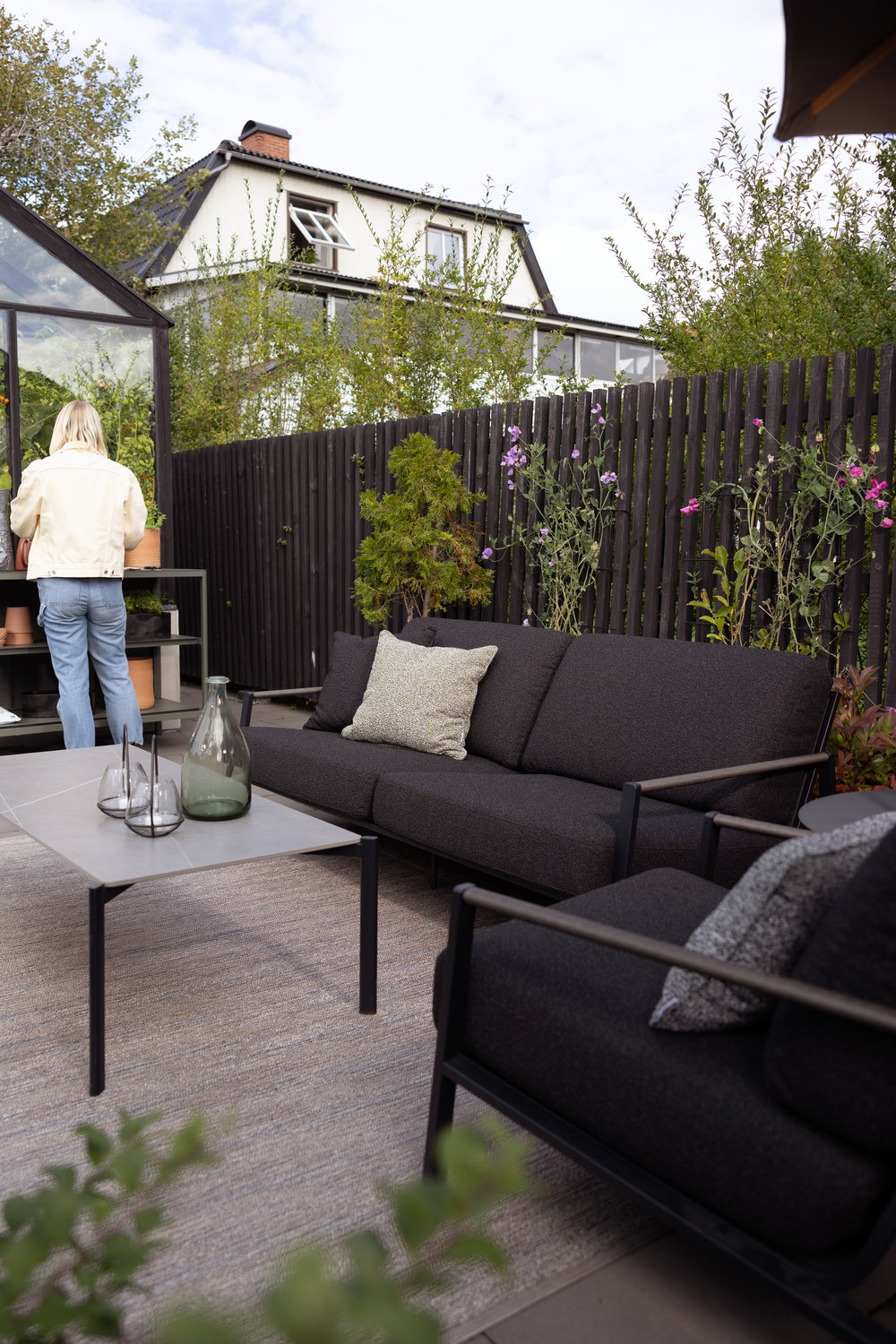 Lyra fåtölj Svart/Teddy Black