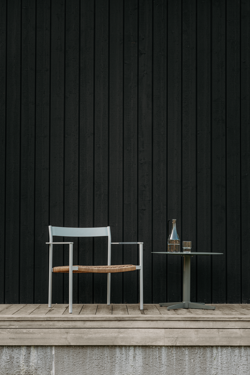 DK loungefåtölj Light Grey/Natur