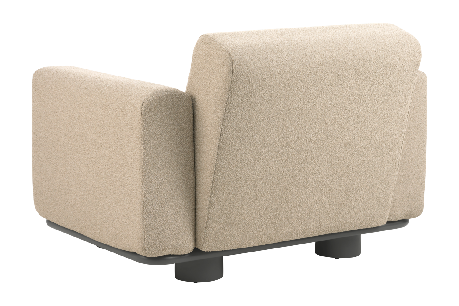 Bolster fåtölj Antracit/Teddy Beige