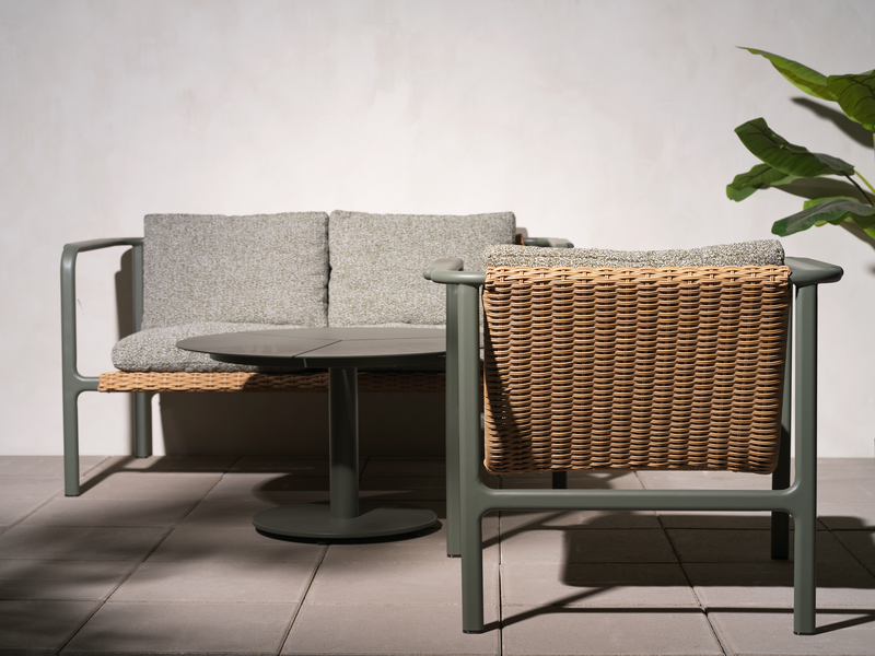 Motty fåtölj Nordic Green/Teddy Verde