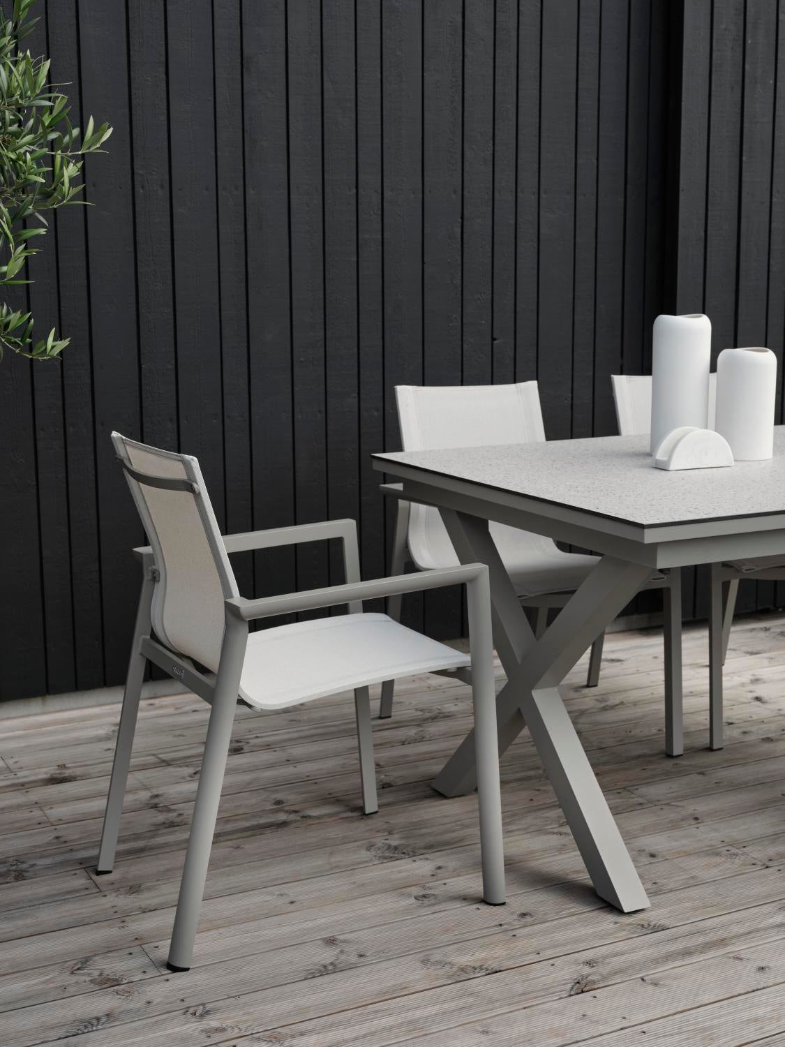 Delia karmstol Khaki/Off-white