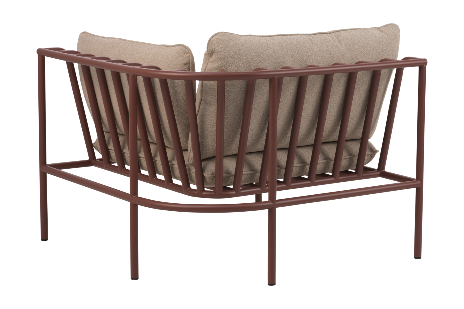 Collier hörn Zin Red/Teddy Beige