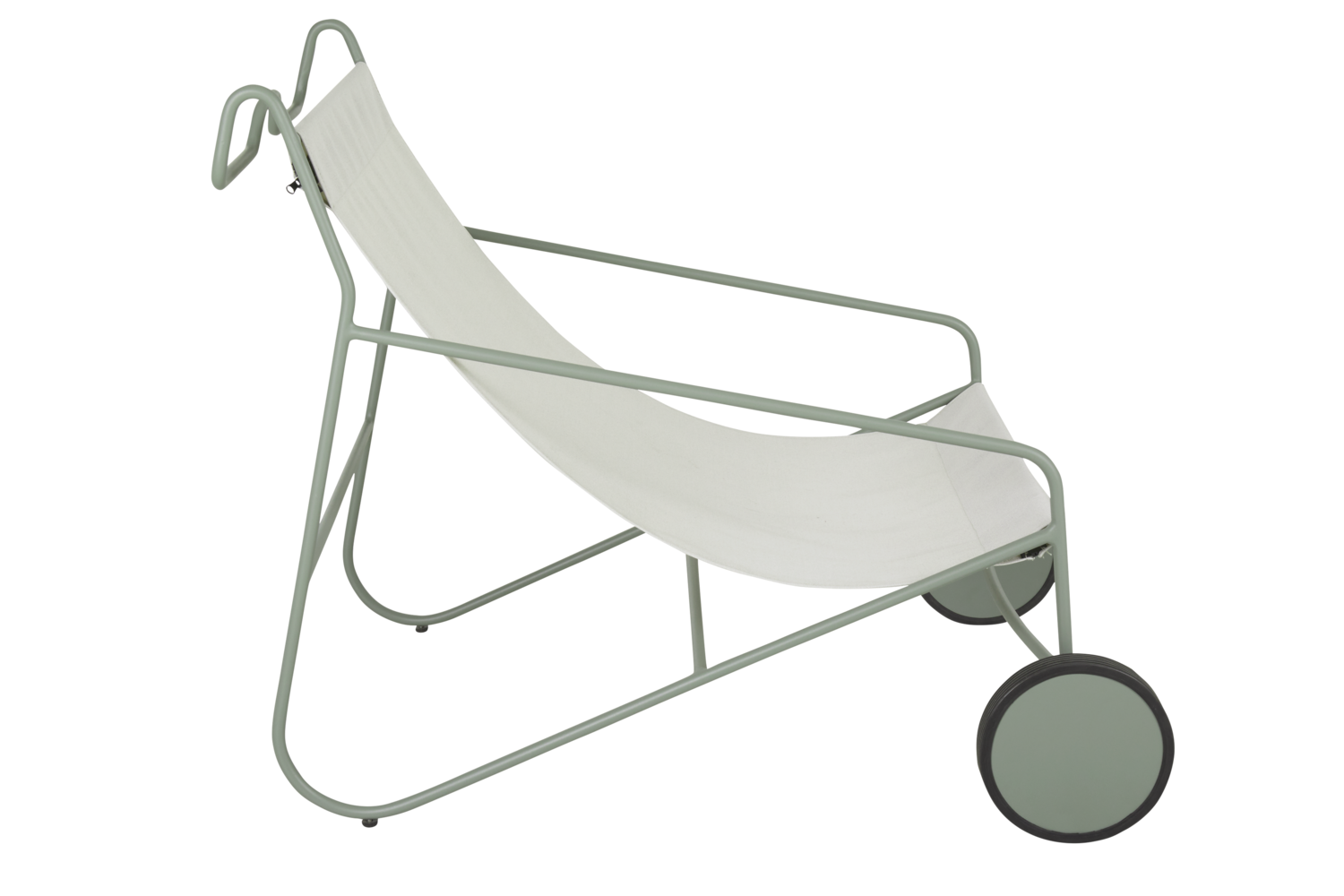 Poul Chair loungefåtölj Dusty green/Off-white