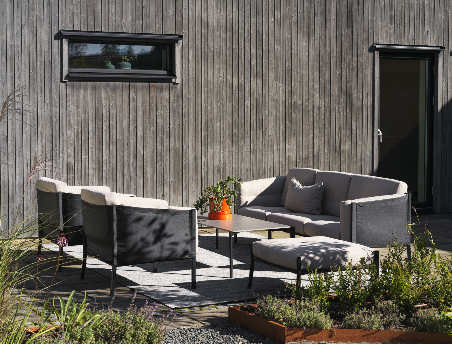 Hallavara soffbord Svart/grå