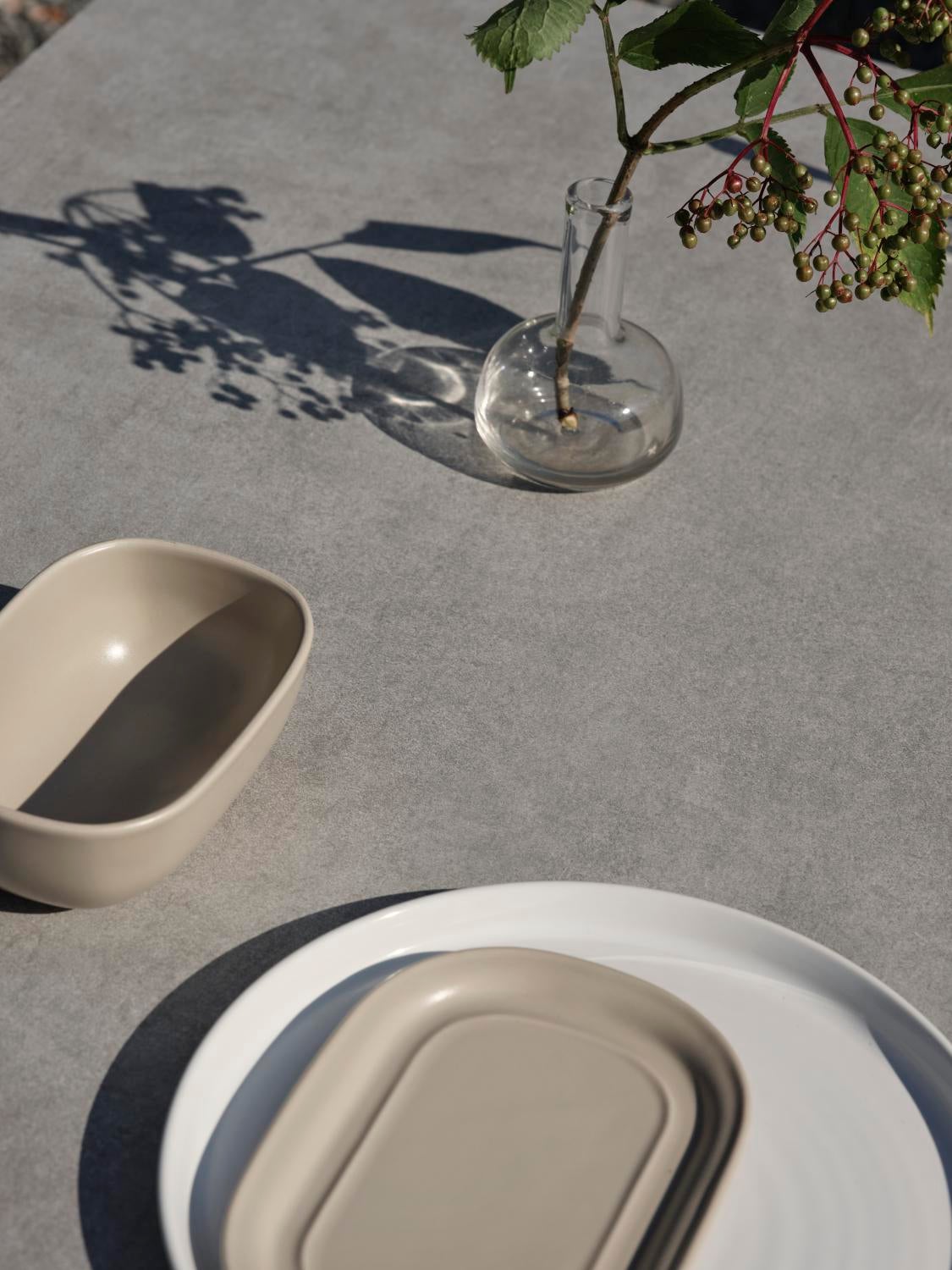 Laminat bordsskiva Grå