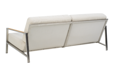 Naos 2,5-sits soffa Stainless Steel/Dot Beige