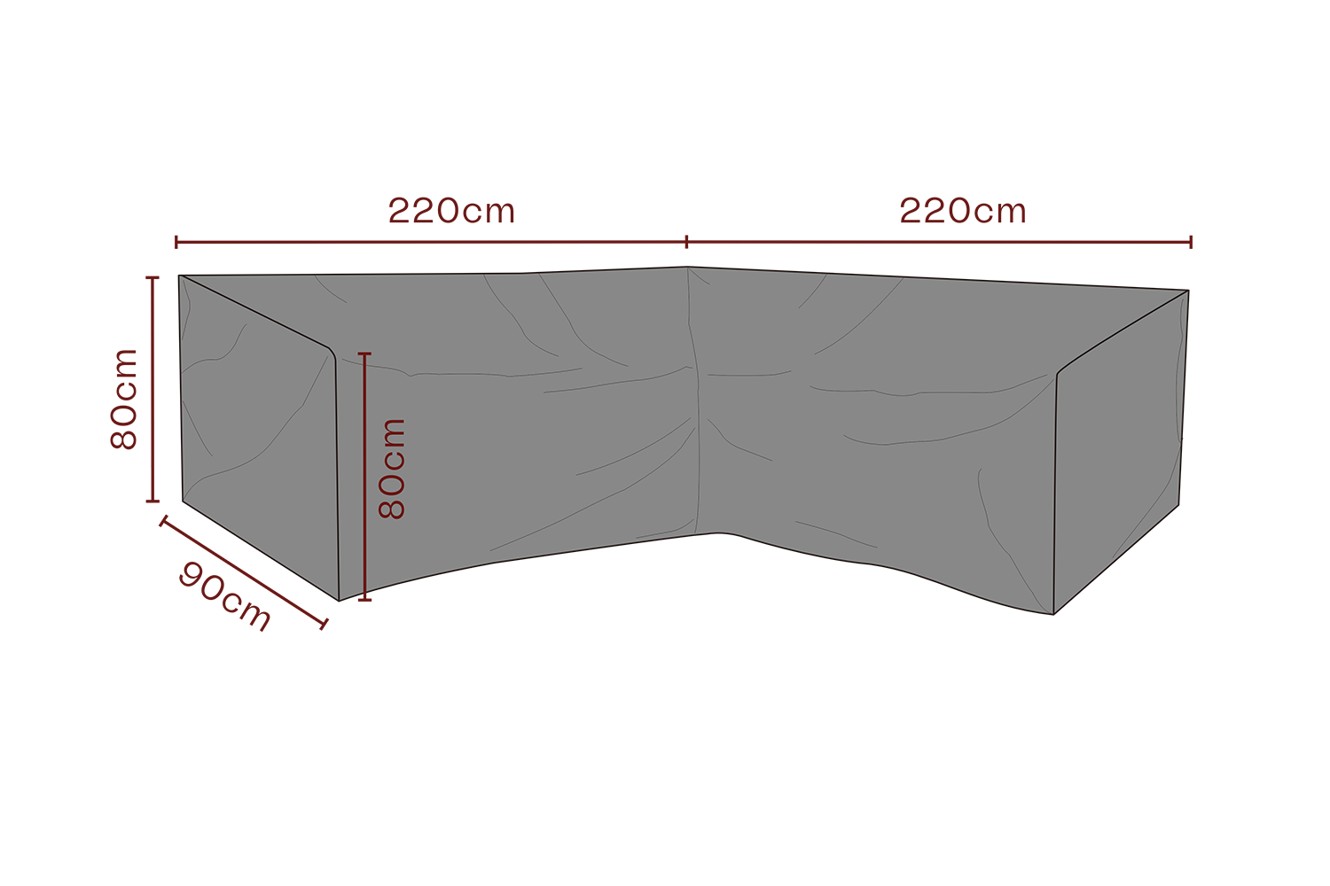 Möbelskydd hörnsoffa Svart - Andas