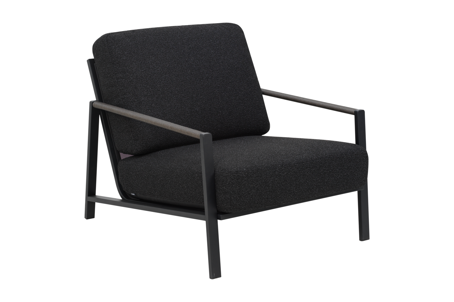 Lyra fåtölj Svart/Teddy Black