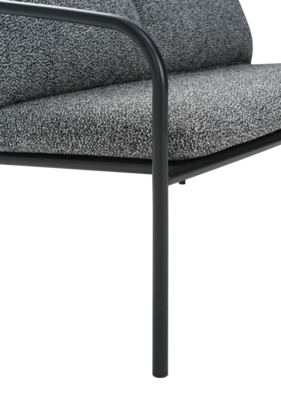 Bendt 2-sitssoffa Svart/Teddy Ant