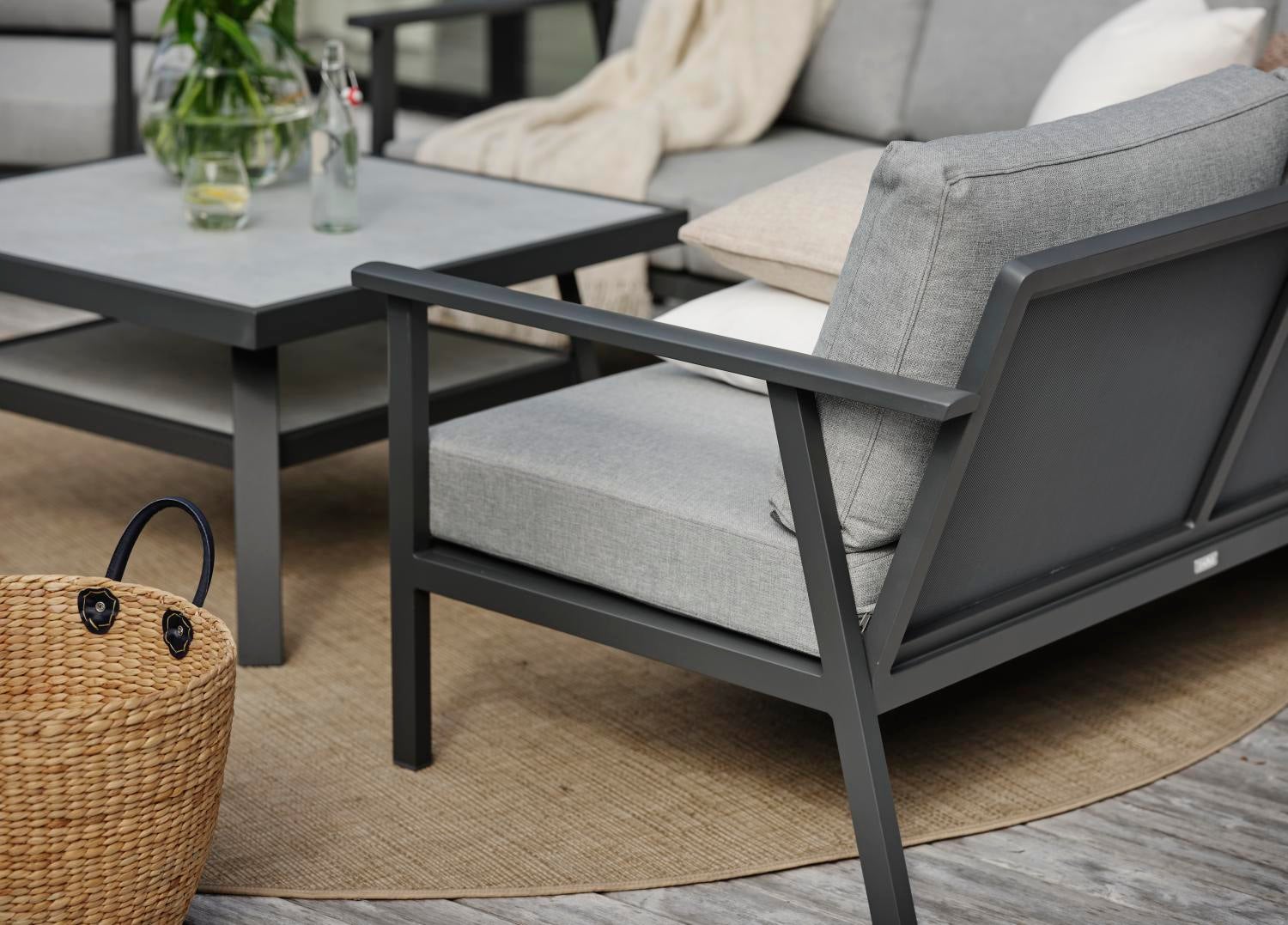 Samvaro Low hörn Antracit/Pearl grey