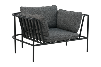 Collier fåtölj Svart/Teddy Ant