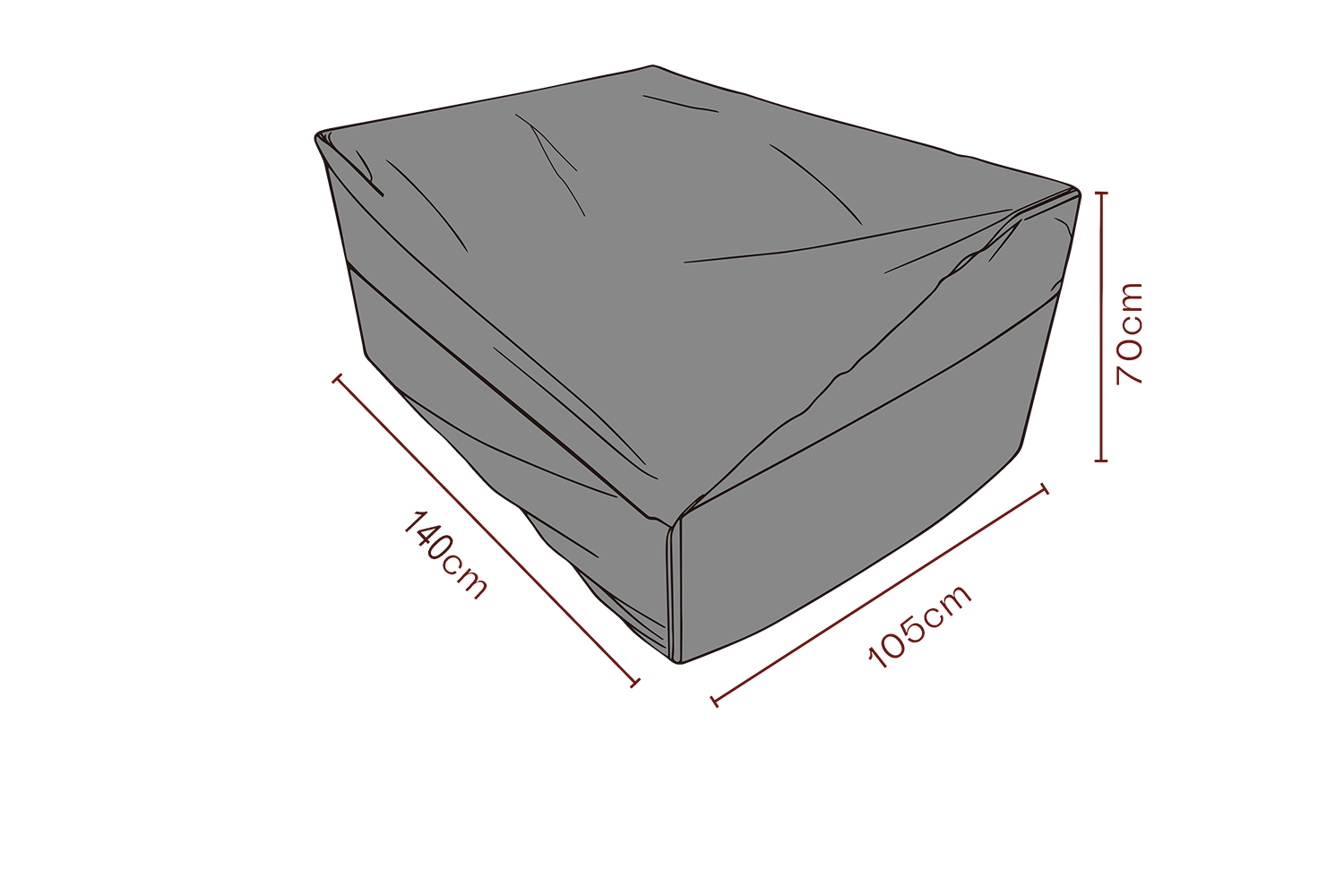 Möbelskydd soffa Svart - Andas