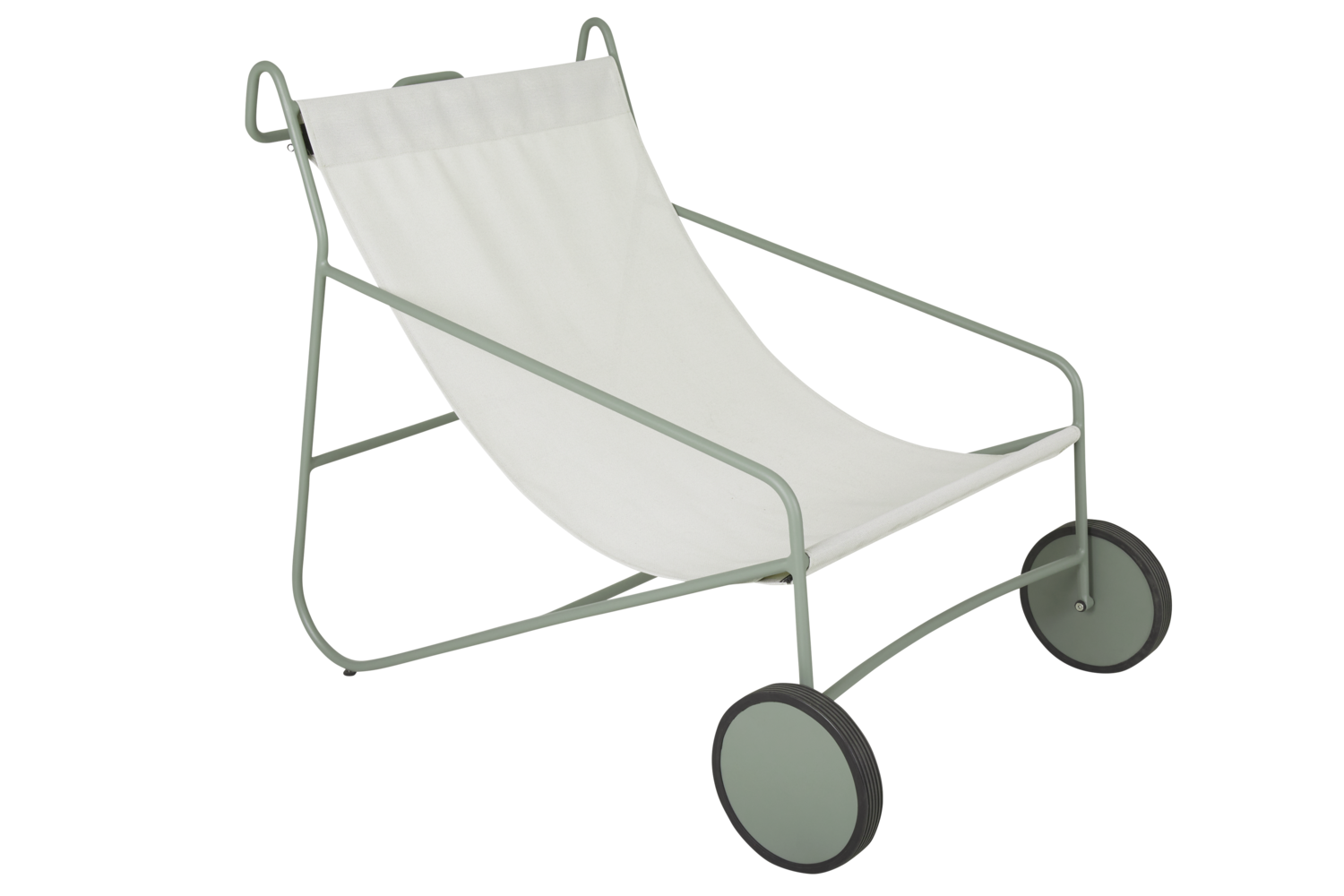 Poul Chair loungefåtölj Dusty green/Off-white