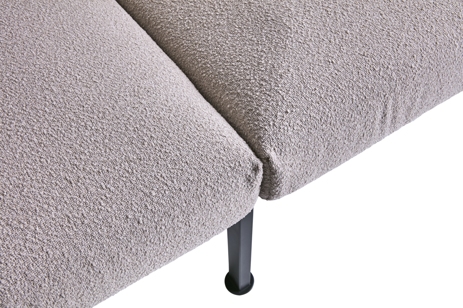 Delux 3-sitssoffa Black/Teddy Beige