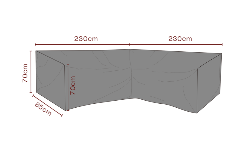 Möbelskydd hörnsoffa Svart